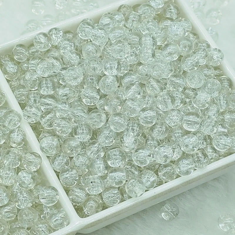 B82# [6mm Glass Chipping Beads] White