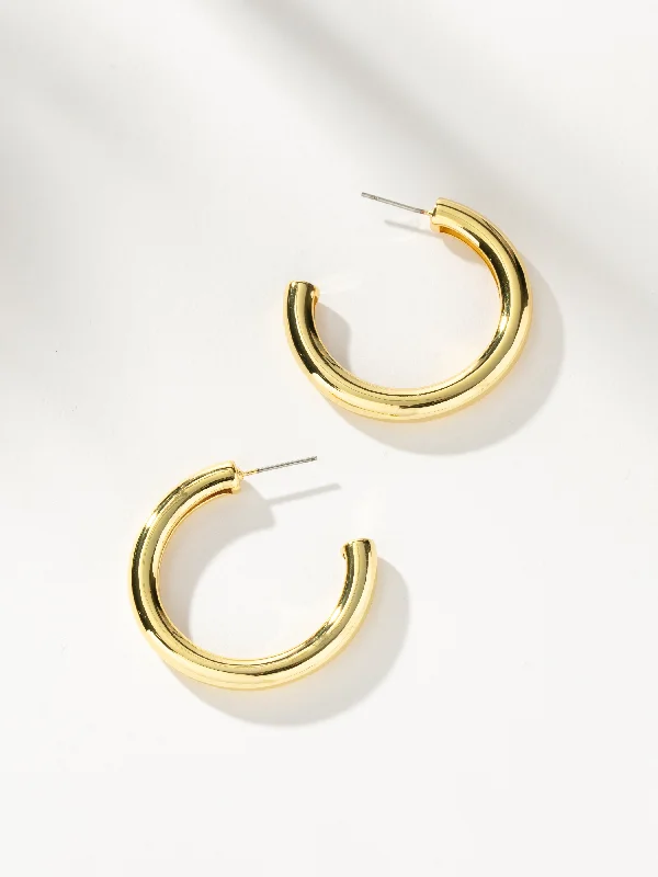 Earrings For Calm Nights-Leading Role Tube Hoops