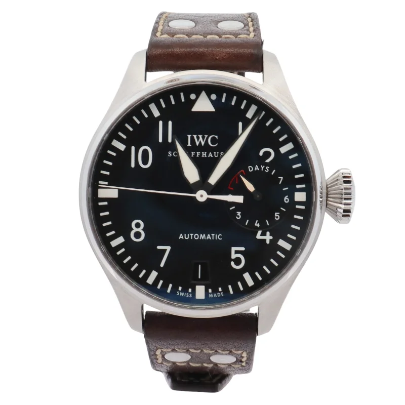 Watches Shine Test-IWC Big Pilot 46.2mm Black Dial Watch Ref# IW500401