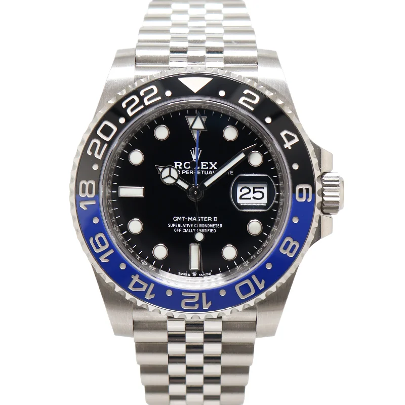 Watches For Wet Days-Rolex GMT-Master II 40mm Black Dial Watch Ref# 12671BLNR