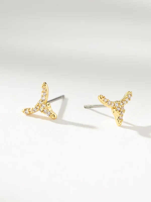 Earrings For Warm Tones-Fighter Stud Earrings